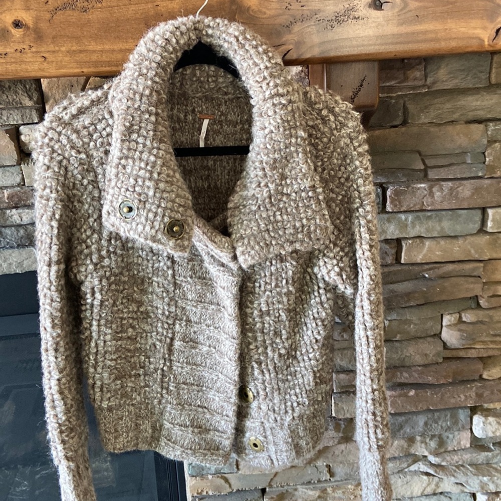 Free people snap up sweater